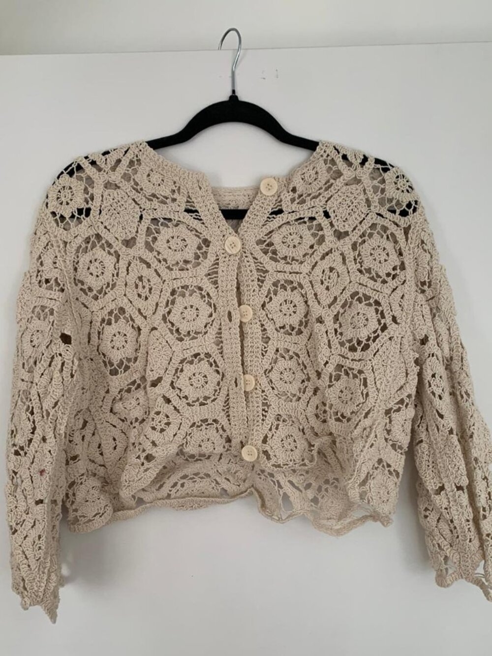 Crochet Cropped Cardigan